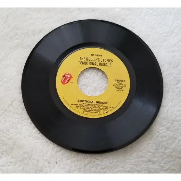 The Rolling Stones 80s vintage vinyl 45 Emotional Rescue - Picture 4 of 7